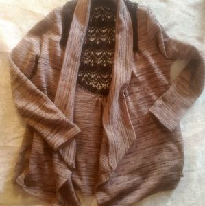 3/$15 West Kei Lace Cardigan